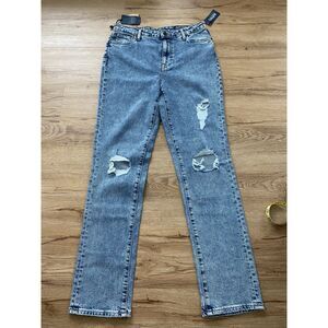 Buffalo David Bitton Jayden High Rise Straight Distressed Jeans NWT Size 30/10